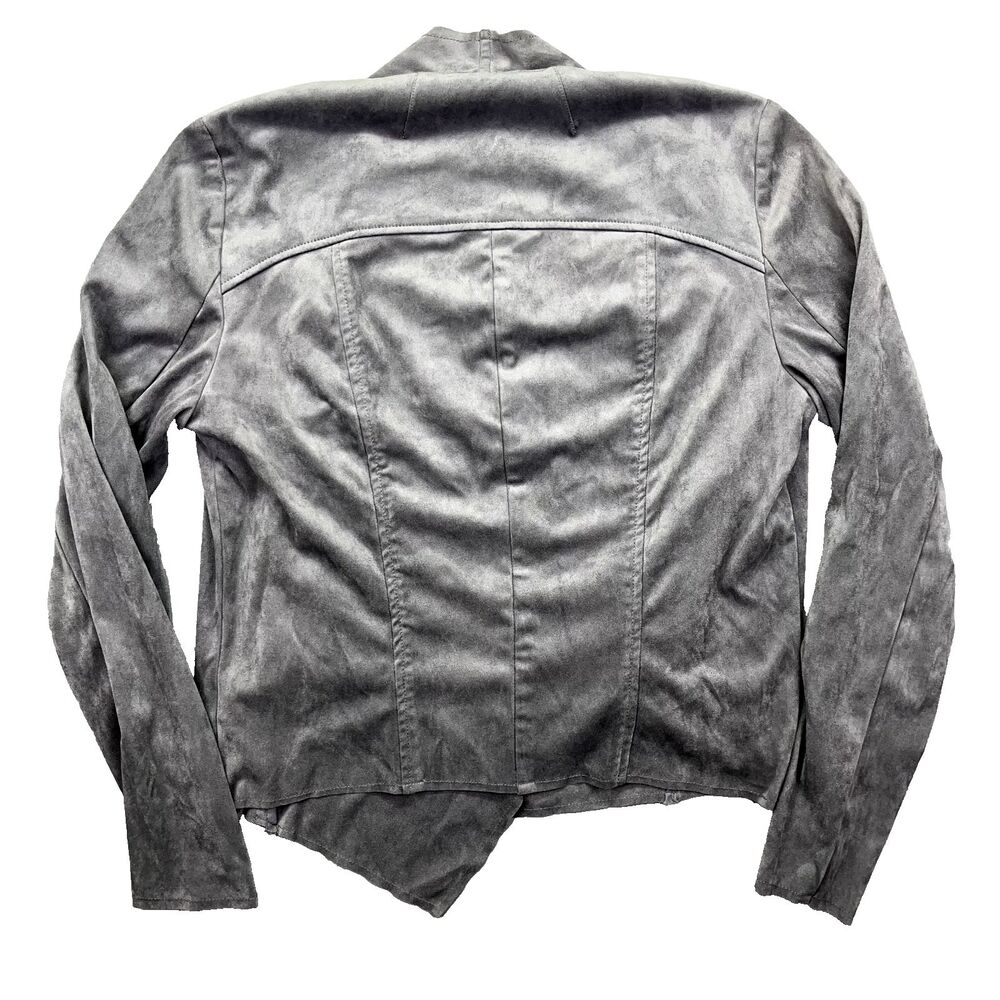 Kut from The Kloth Gray Long Sleeve Open Blazer Sz L Cardigan Whimsygoth - Picture 9 of 15